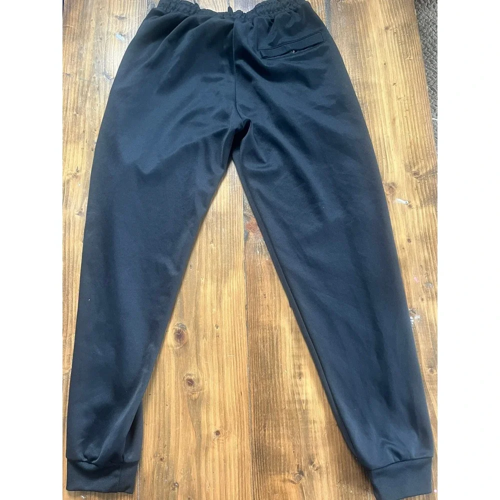 Jordan Air Mens Black Track Pants Side Stripe Joggers Jumpman Logo Small
